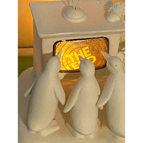 Snowbabies "Thats Enough TV For Today!" Figurine With Penguins By Kristi Jensen - Picture 2 of 16